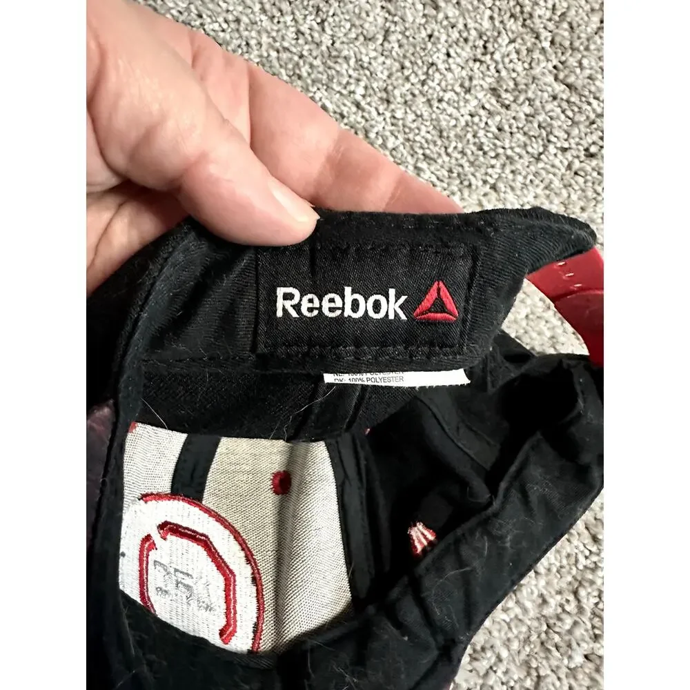 Reebok UFC Canada Snapback Hat Black Red OSFM